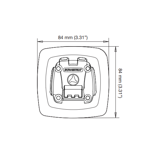 Rokk Mini RLS-404 base autocollant Scanstrut | Électronique bateau & camping-car | Dimensions