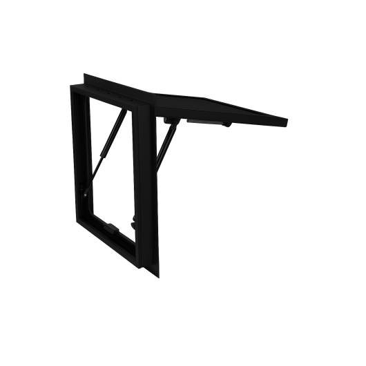 Fenêtre Carbest RW Explorer | baie vitre fourgons & véhicules d’expédition | cadre aluminium noir