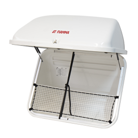 Ultra-Box 320 Fiamma | coffre arrière de porte-vélos camping-car, van et fourgon | blanc, fermé