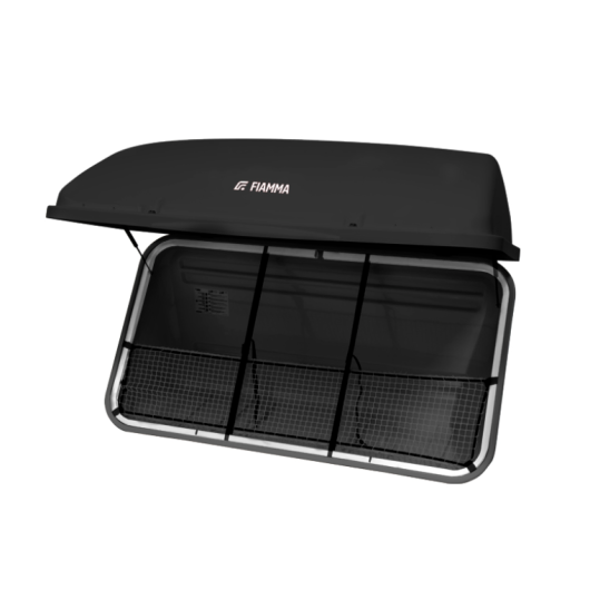 Ultra Box 500 Fiamma | Coffre arrière rangement pour camping‑car et fourgon | version deep black