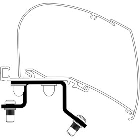 Kit adaptateur de store Thule Omnistor 6300 pour Master 4, depuis 2024