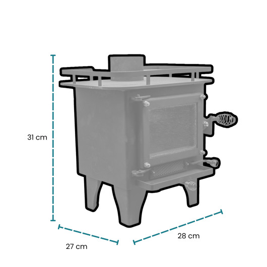 CUBIC Mini | Poêle à bois 4 kW