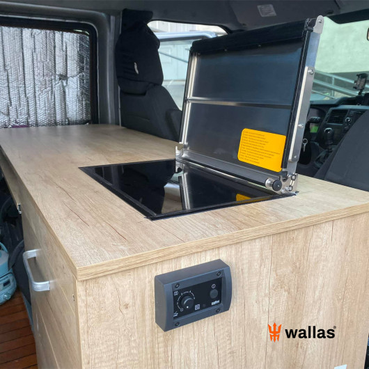 WALLAS XC Duo | Combiné plaque de cuisson + Chauffage situation cuisine mobile