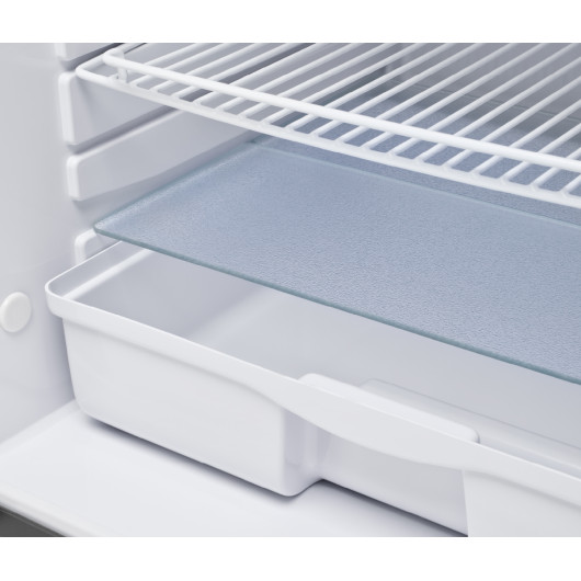 Elite EL130 OFF - réfrigérateur 130 L à compression 12/24V porte inox pour camping-car & bateau | range légumes