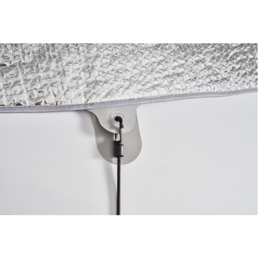Hindermann Four Seasons | Rideau isolant extérieur 2,47 × 1,30 m pour camping‑car intégral | oeillet de maintien
