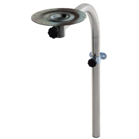 Pied de table pivotant acier Carbest | Compact et idéal VASP | Aménagement pour van et fourgon
