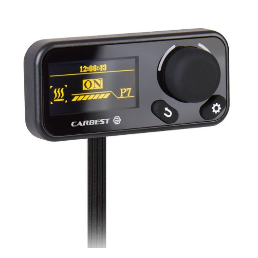 VanHeat 2.0-DH CARBEST - kit Chauffage diesel air pulsé VASP pour van, camping-car, bateau : vu panneau de commande