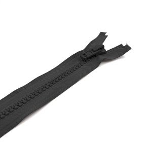 YKK Fermeture injectée 9 mm chaine 10 mm Noir Fermeture injectée 9 mm chaine 10 mm noire YKK | Mercerie & rideau | dents en plastique renforcé