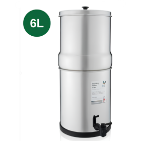 Filtre à gravité acier inox 6 L British Berkefeld | Purification de l'eau sans électricité pour van aménagé