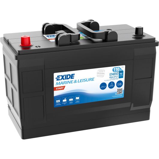 Batterie de démarrage de Exide Start EN850 de 110 Ah | Batterie plomb de démarrage pour moteur hors-bord