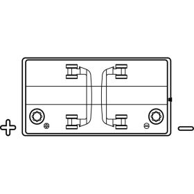 Batterie de démarrage de Exide Start EN850 de 110 Ah | Batterie plomb de démarrage pour moteur hors-bord