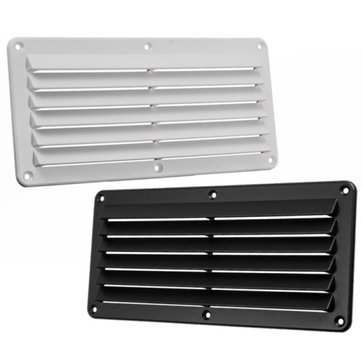 SEAWORLD Grille a persiennes PVC 135 cm² – visuel présentation deux couleurs