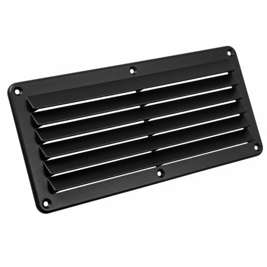 SEAWORLD Grille a persiennes PVC noire 135 cm² – VASP pour van et bateau