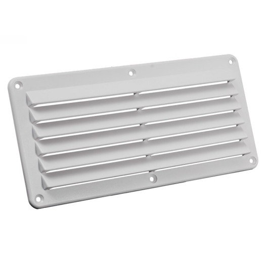 SEAWORLD Grille a persiennes PVC blanche 135 cm² – VASP pour van et bateau