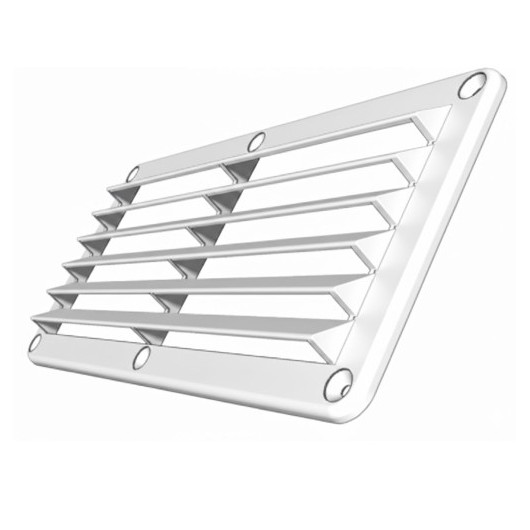 SEAWORLD Grille a persiennes PVC blanche 135 cm² – VASP pour van et bateau - vu dessous