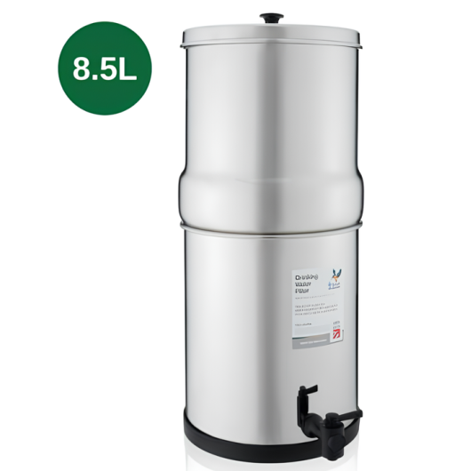 Filtre à gravité acier inox 8,5 L British Berkefeld | Purification de l'eau sans électricité pour van aménagé