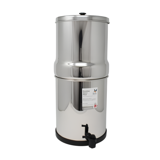 Filtre à gravité acier inox 12 L British Berkefeld | Purification de l'eau sans électricité pour van aménagé