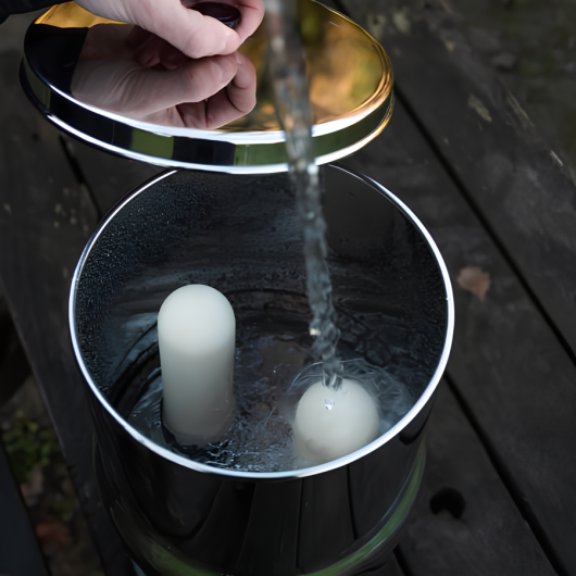 Filtre à gravité acier inox 6 L British Berkefeld | Purification de l'eau sans électricité pour van aménagé | cartouche Sterasyl