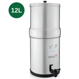 Filtre à gravité acier inox 12 L British Berkefeld | Purification de l'eau sans électricité pour van aménagé