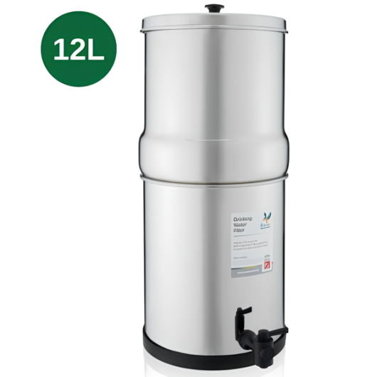 Filtre à gravité acier inox 12 L British Berkefeld | Purification de l'eau sans électricité pour van aménagé