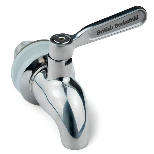 Robinet en inox pour filtre à gravité British Berkefeld | Purification nomade de l'eau pour van aménagé et bivouac