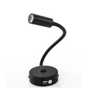 DIMATEC Liseuse col de cygne LED avec USB ET interrupteur Liseuse col de cygne LED avec USB ET interrupteur Dimatec | Liseuse flexible bonne finition
