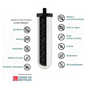 Cartouche filtrante Ultra Sterasyl pour filtre à gravité British Berkefeld | Purification de l'eau