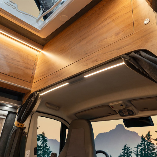 Plafonnier LED 12 V HABA Cabiate spécial Ducato X250 & X290 - Accessoire lumière pour fourgon aménagé | intégration parfaite