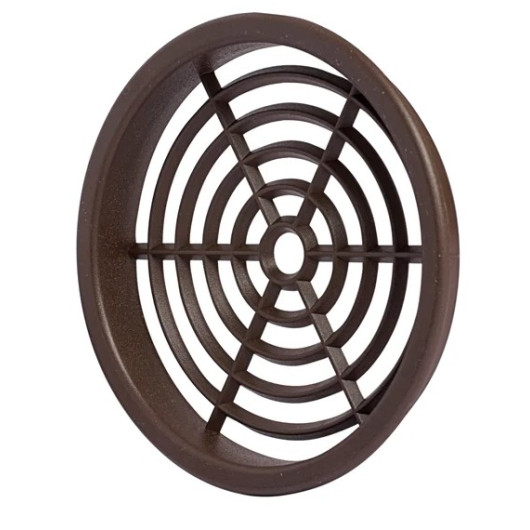Grille d'aération circulaire ø 60 mm | 10 cm² |FAP pour coffre et habillage - conforme VASP - vu extérieur