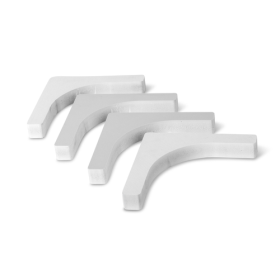 CARBEST Jeu de renforts angles arrondi | baie S7 Cales installation fenêtre Dometic S7 sur camping-car, fourgon, van & caravane | tasseaux, renforts | lot de 4
