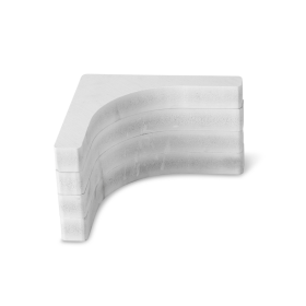 CARBEST Jeu de renforts angles arrondi | baie S7 Cales installation fenêtre Dometic S7 sur camping-car, fourgon, van & caravane | tasseaux, renforts | lot de 4