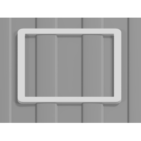 Cadre adaptateur pour fenêtre de toit 40 x 40 cm de VW T5 / T6 Brandt & Wieske | Lanterneau fourgon aménagé
