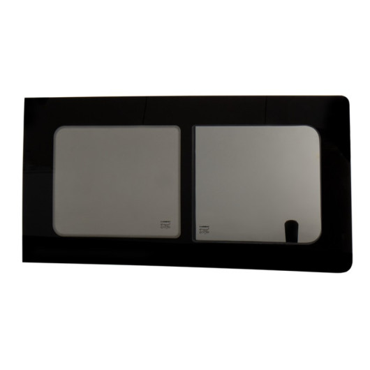 Fenêtre arrière coulissante droite VW T5/T6/T6.1 long | baie en verre securit 43R pour van aménagé VASP | vue extérieure