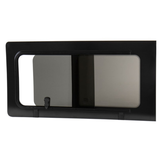 Fenêtre arrière coulissante gauche VW T5/T6/T6.1 long | baie en verre securit 43R pour van aménagé VASP | baie ouverte