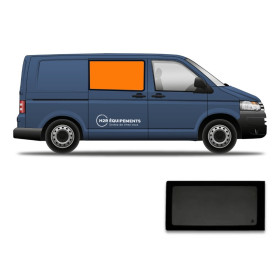 CARBEST Fenêtre avant droite | fixe | VW T5/T6/T6.1 Fenêtre avant fixe droite VW T5/T6/T6.1 | baie en verre securit 43R pour van aménagé VASP