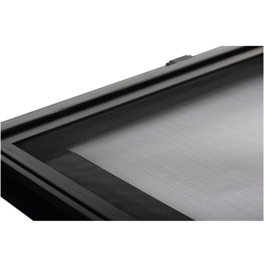 Fenêtre avant coulissante gauche VW T5/T6/T6.1 | Baie en verre securit 43R VASP pour van et fourgon | vue moustiquaire