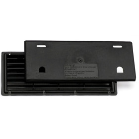 Kit Grille ventilation frigo trimixte 375 x 150 mm noir MPK - cache Hiver et moustiquaire - camping-car