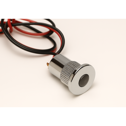 Mini spot LED ø 15 mm  Carbest | Eclairage de courtoisie 12V bateau & camping-car | câble intégré