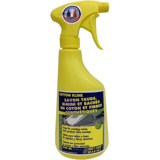 Matt Chem Cotton Kline | Savon nettoyant écologique taud, bimini et capote de bateau | spray 600 ml