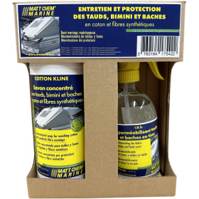 Kit Tauds Matt Chem | Nettoyant Cotton Kline + Imperméabilisant IBS tisse et toile de bateau
