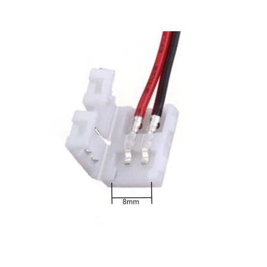 HABA Cingoli Connecteur d'alimentation bandeau LED | 8 mm