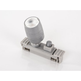 DIMATEC Spot pour rail alimenté Spot pour rail alimenté Dimatec | Réglette et rail | confort en camping car, véhicule aménagé ou bateau | gris
