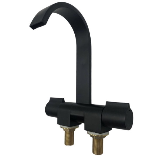 Robinet eau chaude/froide Style Black Line Trem - Robinet rabattable bateau, van et fourgon aménagé