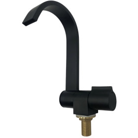 Robinet eau froide Style Black Line Trem | Robinet rabattable bateau, van et fourgon aménagé