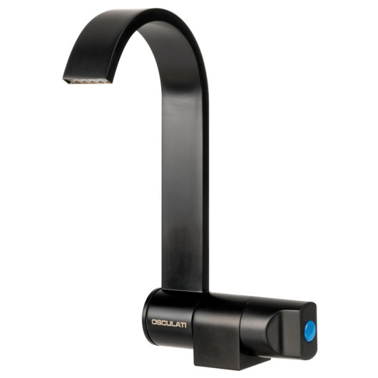Robinet noir rabattable Osculati | Eau froide pour van, fourgon, camping‑car et bateau