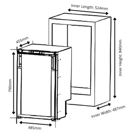PUNDMANN Réfrigérateur à compression 85 L