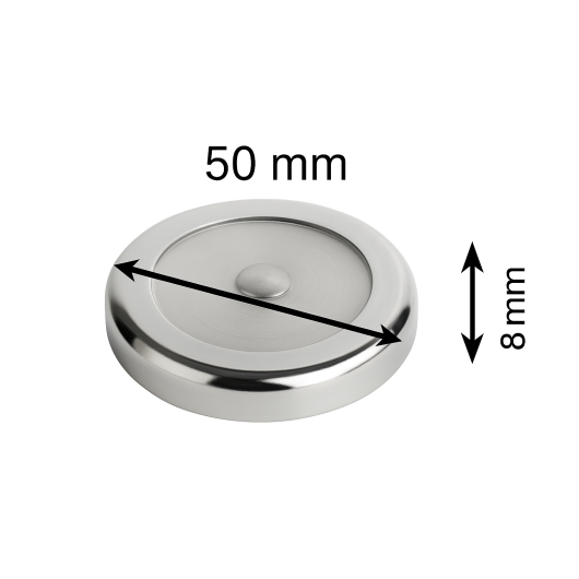 Plafonnier rond ø 50 mm Carbest |Eclairage d'intérieur 12V pour camping-car & bateau | dimensions