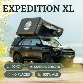 Tente de toit rigide 4 / 5 places Expedition XL de Go Overland | Camping en voiture, 4x4 et van