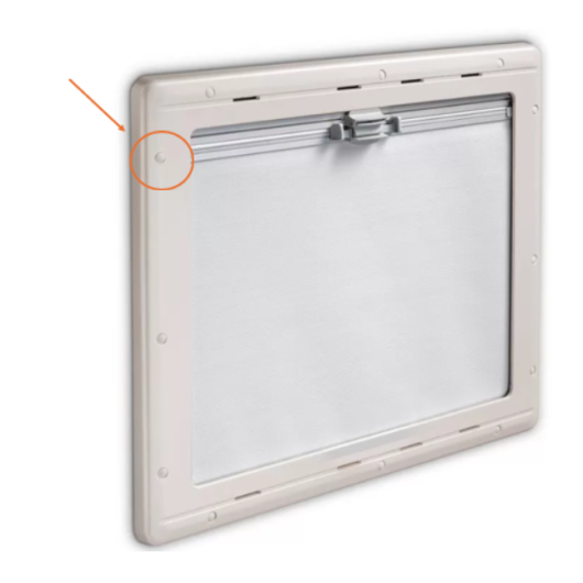 Kit  fixation cadre intérieur baie S4 Dometic | emplacement des caches