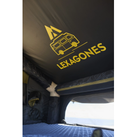 Tente de toit souple 3 personnes Lite Traveller Lexagones | Roadtrip en voiture, 4x4 et van